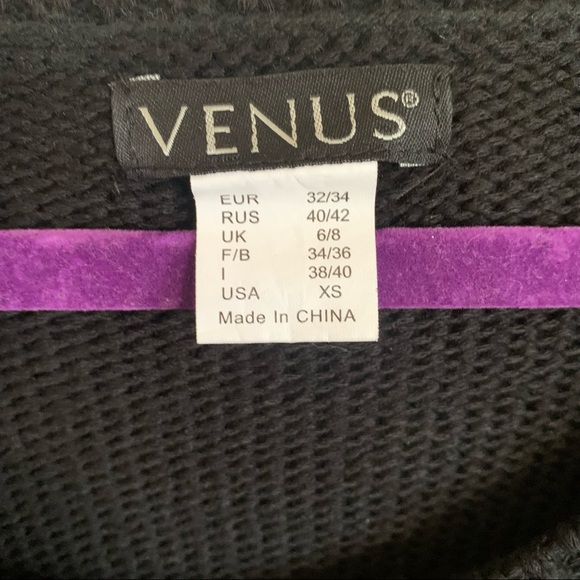 Venus Black Braided Sleeve Sweater - Picture 10 of 13